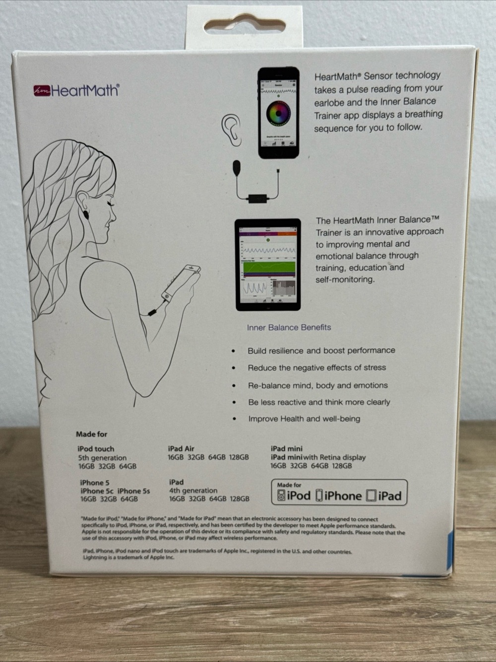 HeartMath Inner Balance Lightning Wired Ear Sensor for iOS Lightning Works - Picture 9 of 11